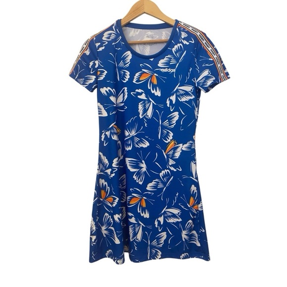 Adidas X Farm Rio Blue Butterfly Dress - Picture 4 of 7
